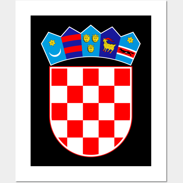 Croatia coat of arms Wall Art by vlada123